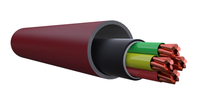 Полимерная электротехническая труба для используется для защиты кабеля